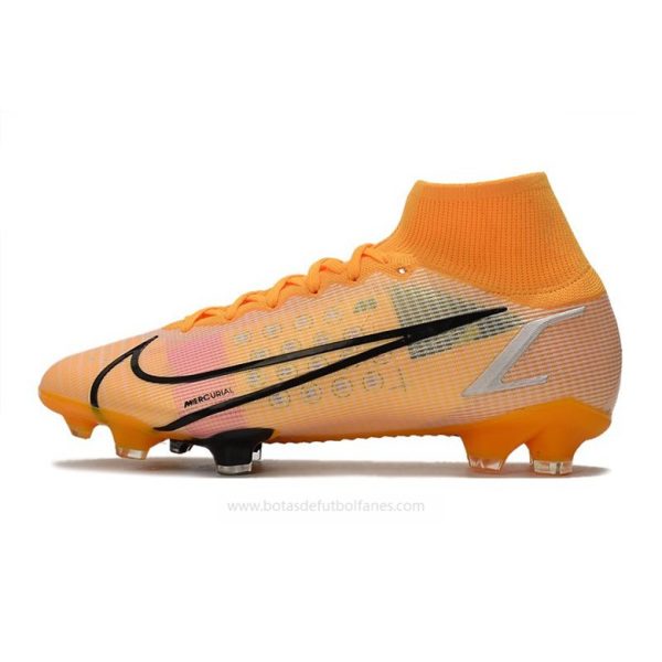 Nike Mercurial Superfly VIII Elite DF FG Naranja Negro